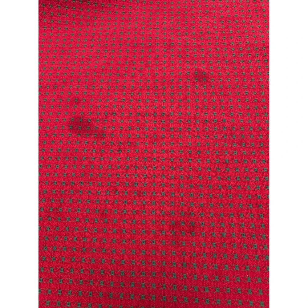 Food Network Christmas Table Linens Red Woven Tablecloth Napkins Rings 64